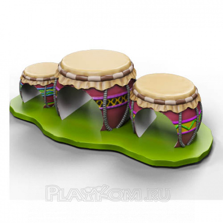 Игровой модуль- лазалка "АФРИКАНСКИЕ БАРАБАНЫ"